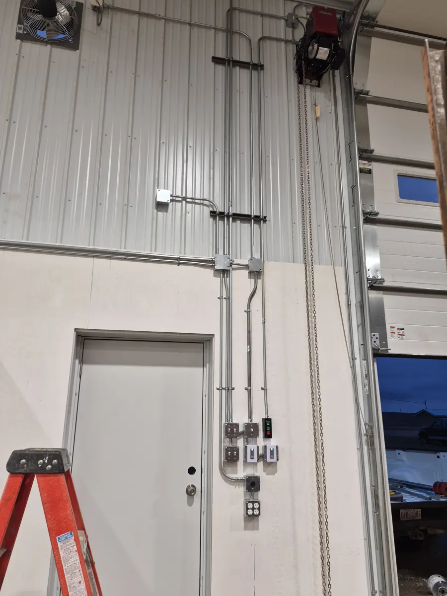 Commercial electrical conduit and control work
